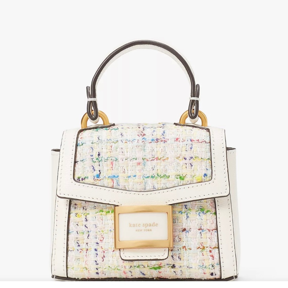 Kate Spade Katy Tweed Micro Crossbody
